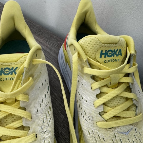 NWOB - HOKA One Clifton 8 Yellow Pear Sweet Corn 1119394 YPSC Size 8.5B Sold out - Picture 7 of 16